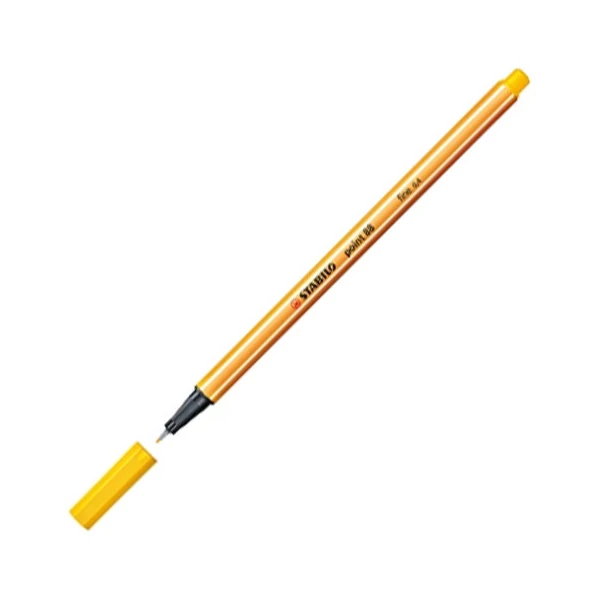Stabilo: Point 88 citromsárga tűfilc 0,4mm