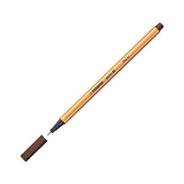 Stabilo: Point 88 sötétbarna tűfilc 0,4mm