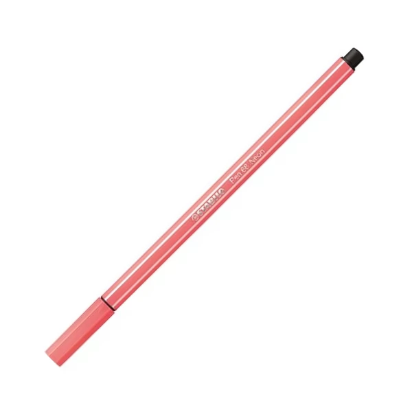 Stabilo: Pen 68 rostirón fluo piros színben 1mm-es