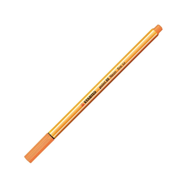 Stabilo: Point 88 tűfilc 0,4mm-es neon narancssárga színben