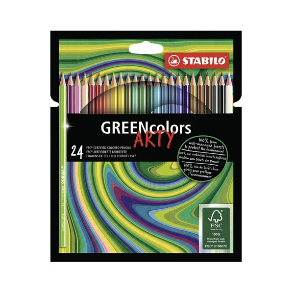 Stabilo: GREENcolors Arty 24 db-os színesceruza szett