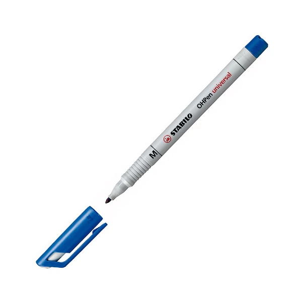 Stabilo: OHPen "M" 1,0mm vonalvastagságú kék alkoholos filctoll