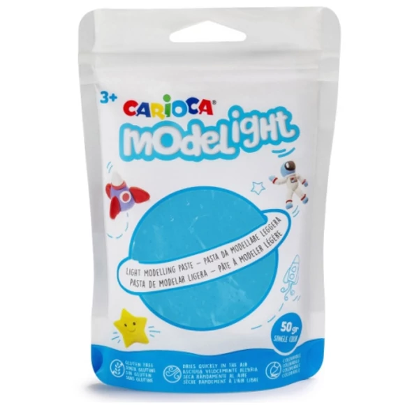 Modelight 50g-os világoskék gyurma - Carioca