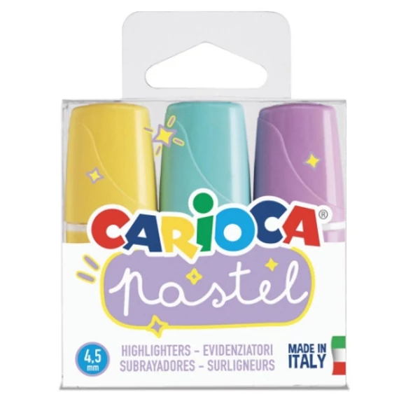 Pasztell Mini 3db-os szövegkiemelő szett - Carioca