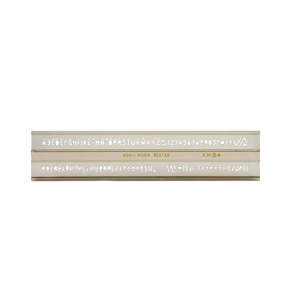 ICO: Koh-I-Noor ISO betűsablon 3,5mm-es