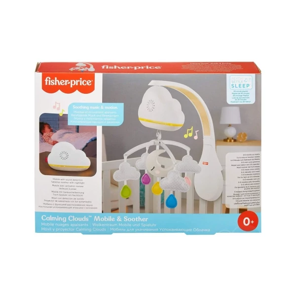 Fisher-Price: Nyugtató Felhők 2 az 1-ben kiságyforgó fénnyel és hanggal - Mattel