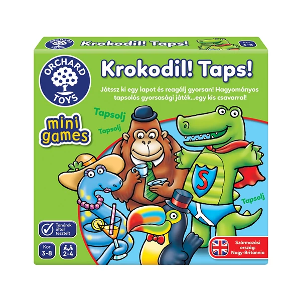 Krokodil! Taps! mini társas kártyajáték