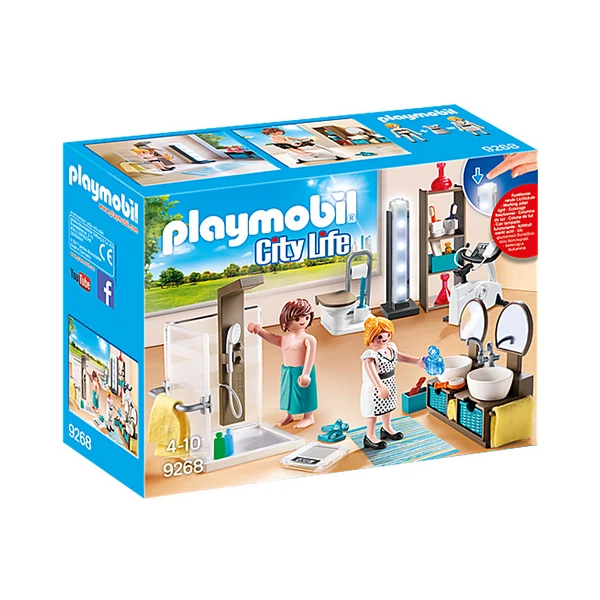 Playmobil: Anya és apa a fürdőszobában (9268)