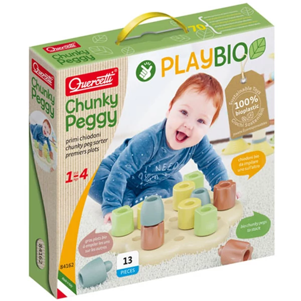 Quercetti: Play Bio Chunky pötyi 13db-os