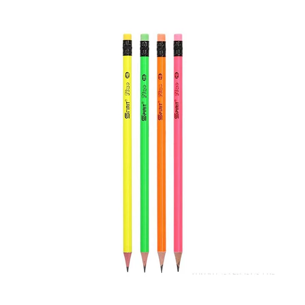Spirit: Fluo grafit ceruza radírral többféle változatban