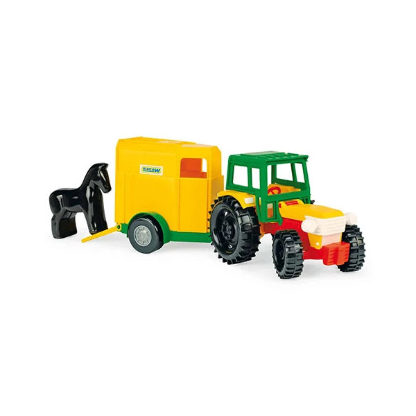 Traktor lovas utánfutóval 38cm - Wader
