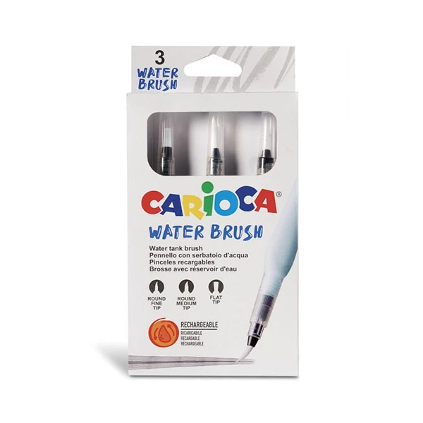Vízzel tölthető ecset szett 3db-os - Carioca