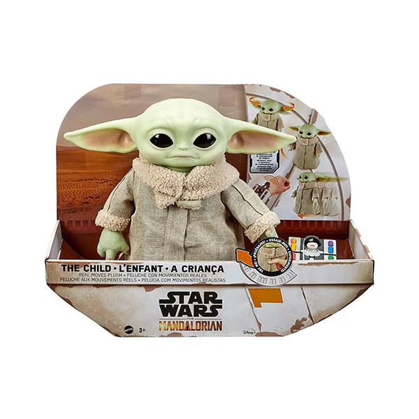 Star Wars: Interaktív Baby Yoda figura 30cm - Mattel
