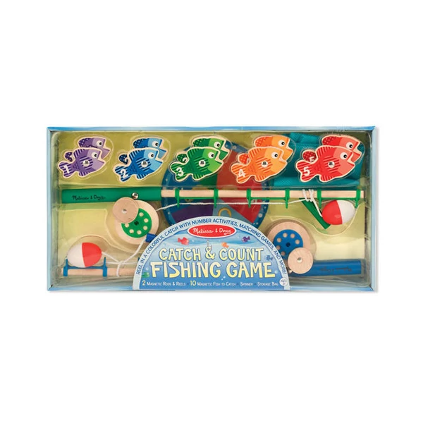 Mágneses-számos horgászat fa készségfejlesztő - Melissa & Doug