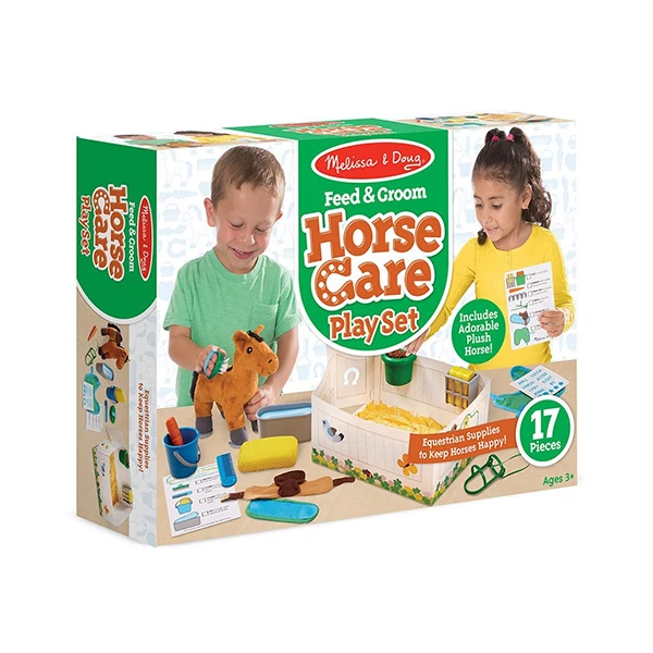 Lóápoló játékszett plüss lóval - Melissa & Doug