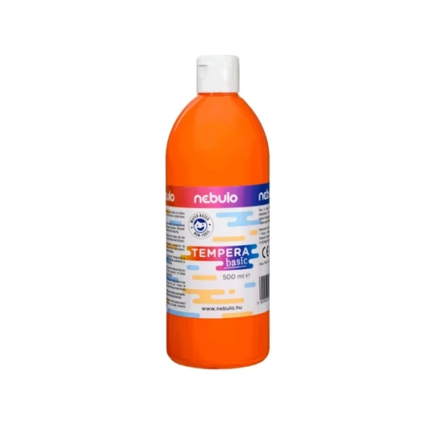 Nebulo: Narancssárga folyékony 500ml-es tempera palackban