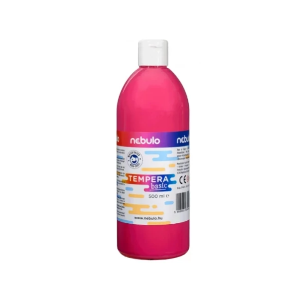 Nebulo: Rózsaszín folyékony 500ml-es tempera palackban