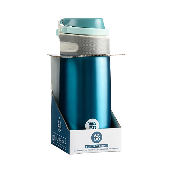 Nebulo: Wabo kék acél termosz 350ml