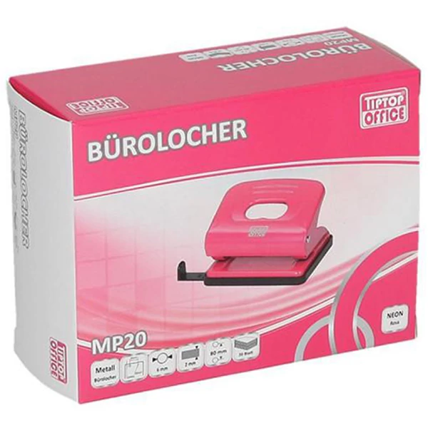 Spirit: Neon pink fém lyukasztó kétlyukú MP20