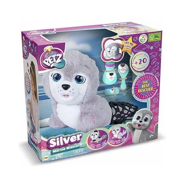 Silver interaktív bébi fóka plüss