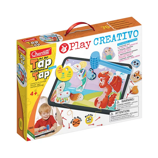 Quercetti: Play Creativo Tap Tap állatos kreatív játék