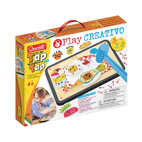 Quercetti: Play Creativo Tap Tap ételek kreatív játék