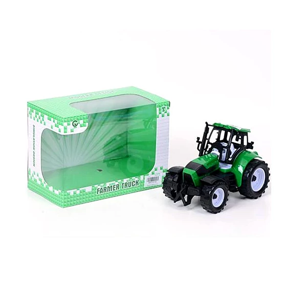 Farm traktor zöld színben