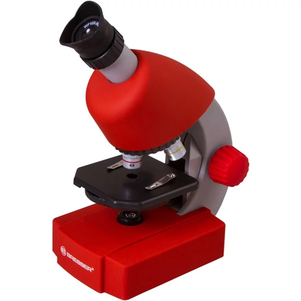Bresser Junior 40x-640x mikroszkóp, piros - 70122