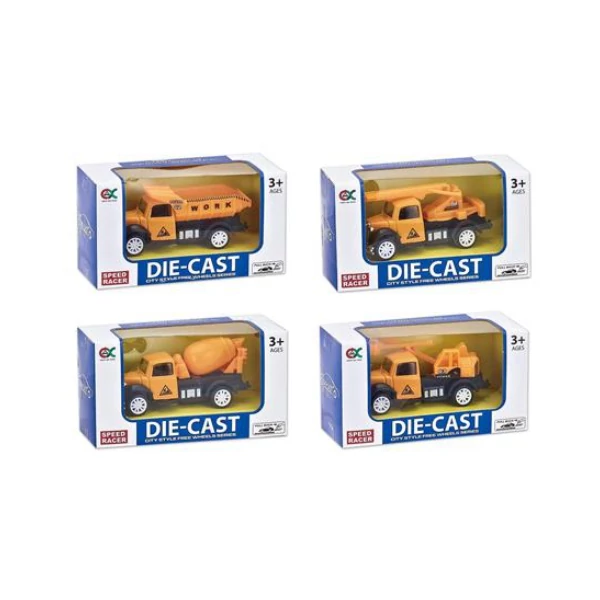 Die-Cast Classics: Építőipari teherautók több változatban 1/55