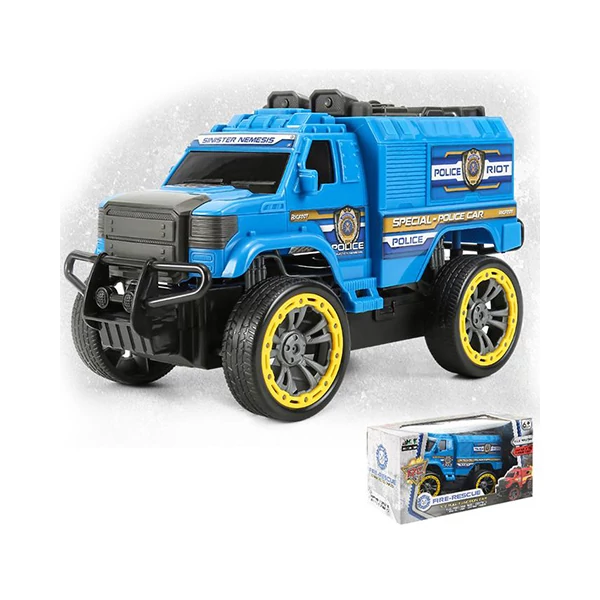 RC Távirányítós Off-Road rendőrségi járgány 4 különböző funkcióval