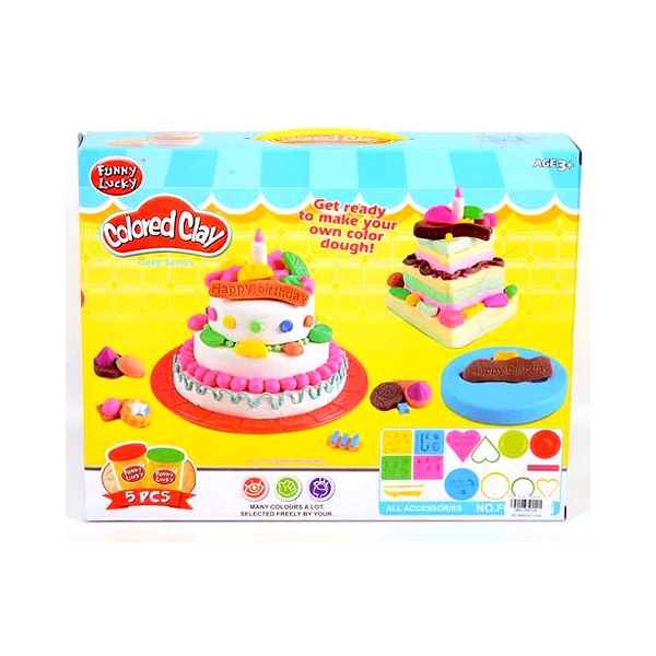 Funny Lucky szülinapi torta gyurma szett