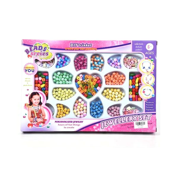 Beads Series ékszerkészítő szett színes gyöngyökkel