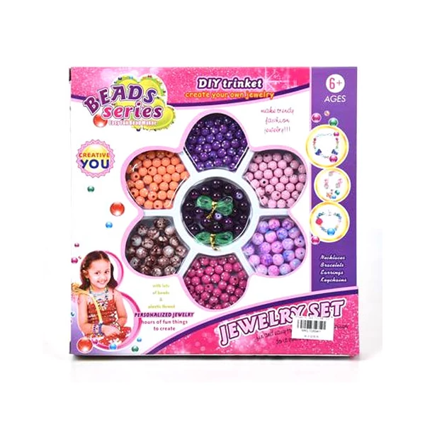 Beads Series ékszerkészítő szett gyöngyökkel és fonállal