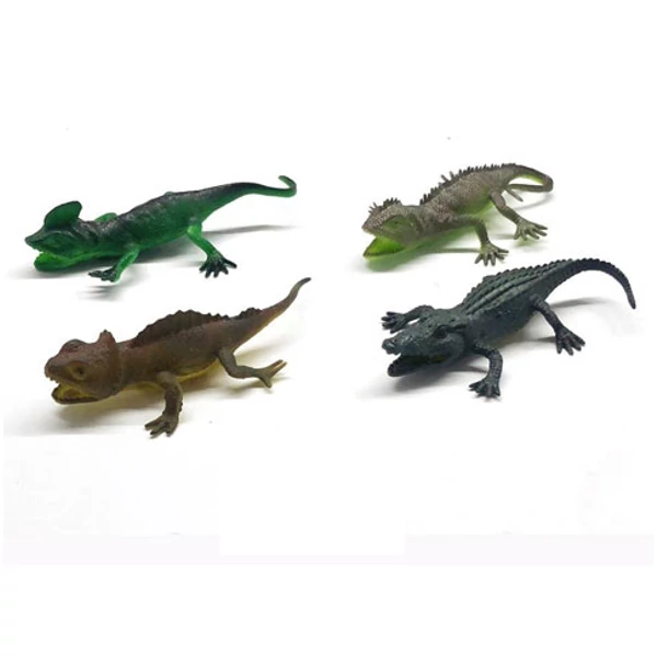 Krokodil figura gyíkokkal 4db-os szett