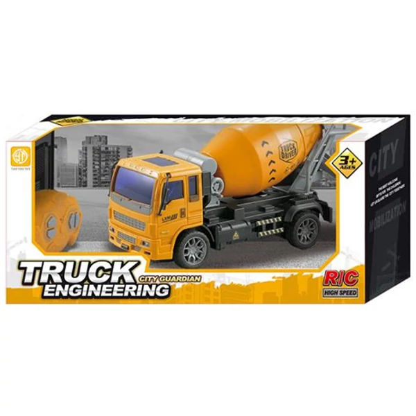 RC Távirányítós betonkeverős teherautó fényekkel 1/36