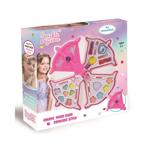 Sparkle & Glitter nyíl alakú sminkpaletta kiegészítőkkel