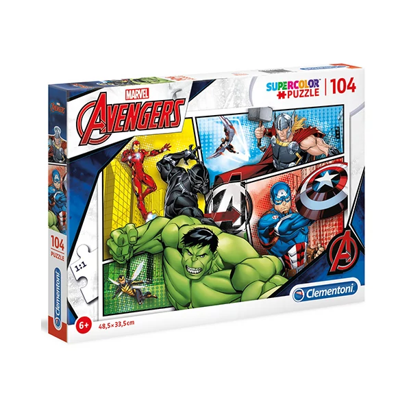 Marvel Bosszuállók Supercolor puzzle 104db-os - Clementoni