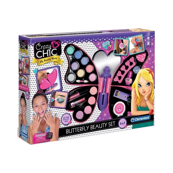Crazy Chic Butterfly Beauty sminkszett - Clementoni