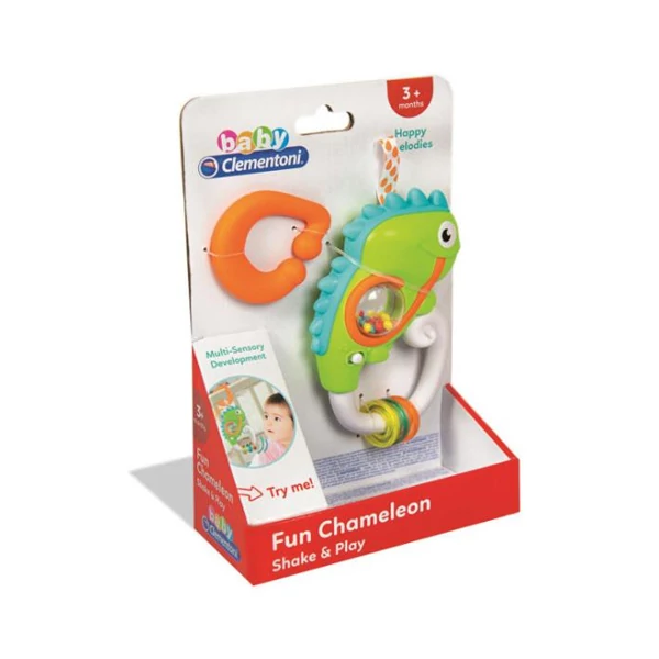 Baby mókás kaméleon csörgő - Clementoni
