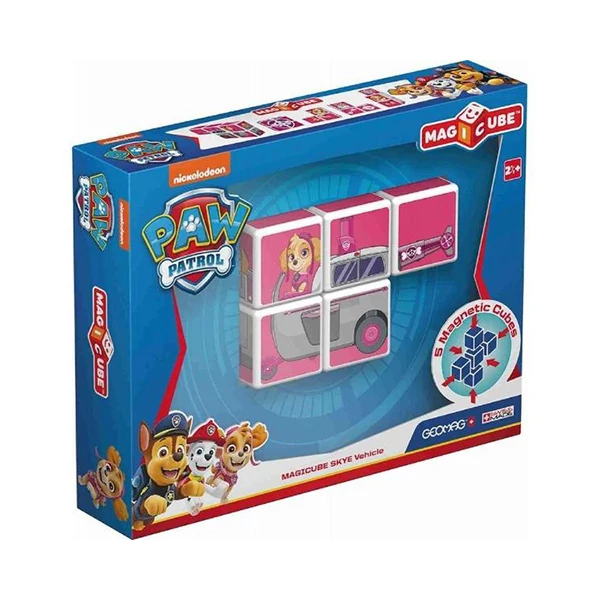 Geomag Magicube - Mancs őrjárat: Skye és helikoptere építőkocka szett 5db-os