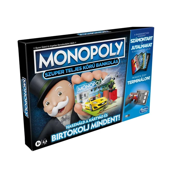 Monopoly Szuper teljes körű bankolás társasjáték - Hasbro