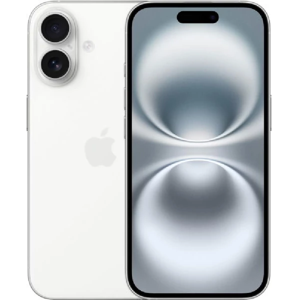 Apple iPhone 16 128GB fehér (white) (MYE93) kártyafüggetlen okostelefon