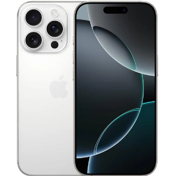 Apple iPhone 16 Pro 128GB fehér titán (white titanium) (MYNE3) kártyafüggetlen okostelefon