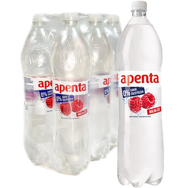Apenta málna ízű enyhén szénsavas üdítőital 1,5L - csak egyedi szállítással vagy személyes átvétellel