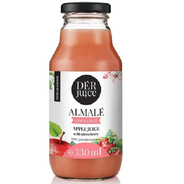 Dér Juice 100% almalé szamócéval 0,33L