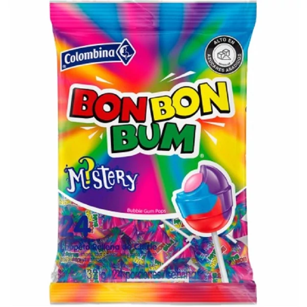 Columbina bon bon bumm mistery rágós nyalóka 24x17g