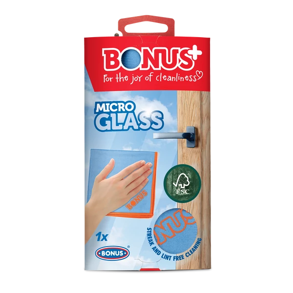Bonus mikroszálas ablaktisztító kendő 35x35cm