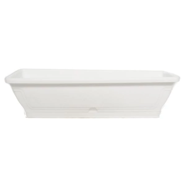 Virágláda+tálca 60cm fehér