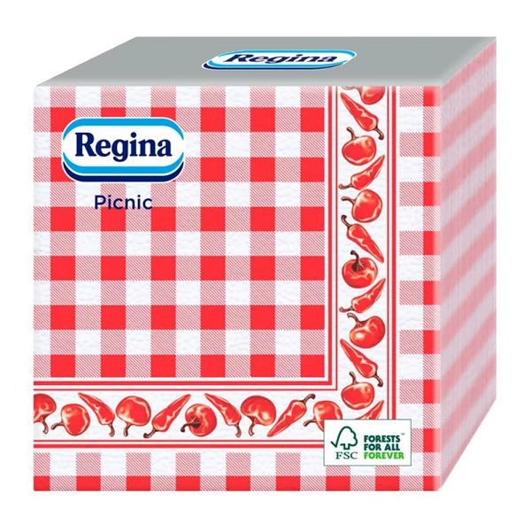 Regina szalvéta picnic paprika 45 db 1rétegű