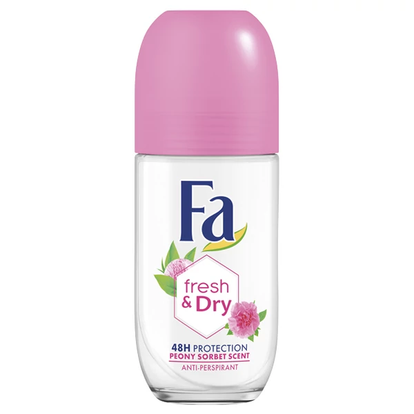 Fa Fresh&Dry Peony Sorbet izzadásgátló roll-on 50ml golyós dezodor